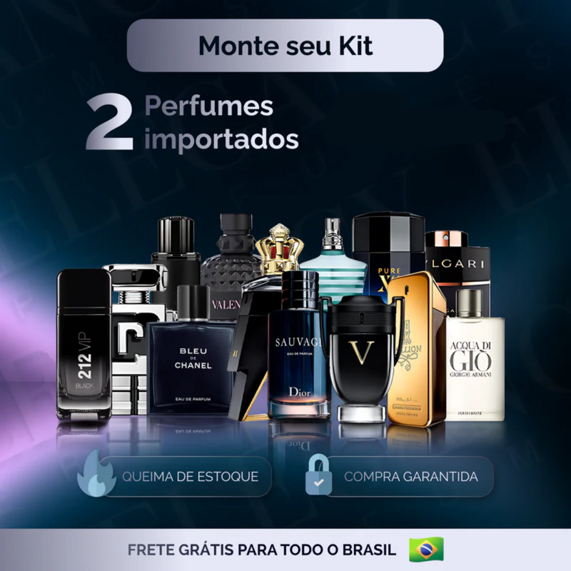 Monte Seu Kit - 2 Perfumes Masculinos [100mL] [NOVEMBRO BLACK]